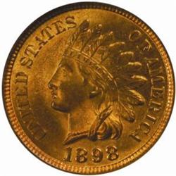 1898 Indian Cent. MS65 RB (NGC)