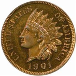 1901 Indian Cent. PR64 RB (PCGS)