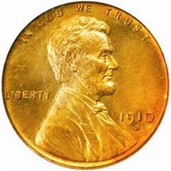 1910-S Lincoln Cent. MS66 RD (PCGS)