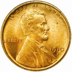 1910-S Lincoln Cent. MS65 RD (PCGS)