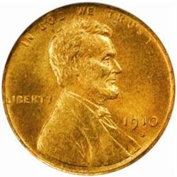 1910-S Lincoln Cent. MS64 RD (PCGS)