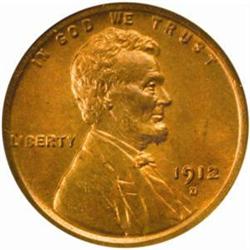 1912-D Lincoln Cent. MS65 RB (NGC)