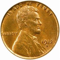 1912-D Lincoln Cent. MS63 RD (PCGS)