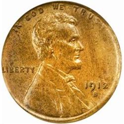 1912-S Lincoln Cent. MS64 RB (PCGS)