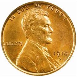 1914-D Lincoln Cent. MS64 RB (PCGS)