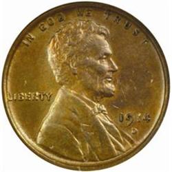 1914-D Lincoln Cent. MS63 BN (NGC)