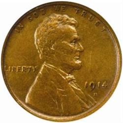1914-D Lincoln Cent. EF40 (ANACS)