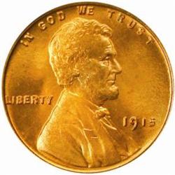 1915 Lincoln Cent. MS66 RD (PCGS)