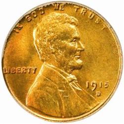 1915-D Lincoln Cent. MS65 RD (PCGS)