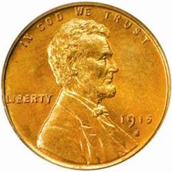 1915-S Lincoln Cent. MS65 RD (PCGS)