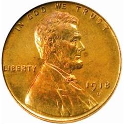 1918-D Lincoln Cent. MS66 RD (PCGS)