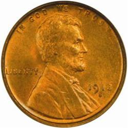 1918-S Lincoln Cent. MS65 RB (NGC)