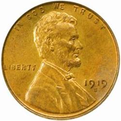 1919-S Lincoln Cent. MS64 RB (PCGS)