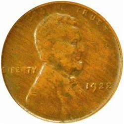 1922 No D Lincoln Cent. Die Pair II. VF35 (PCGS)