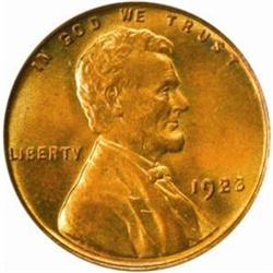 1923 Lincoln Cent. MS65 RD (PCGS)