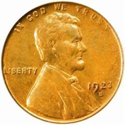 1923-S Lincoln Cent. MS64 RD (PCGS)