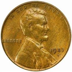 1923-S Lincoln Cent. MS64 RB (PCGS)