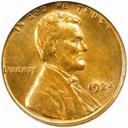 1924-D Lincoln Cent. MS64 RB (PCGS)