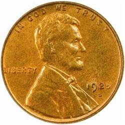 1925-S Lincoln Cent. MS64 RB (PCGS)