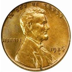 1926-S Lincoln Cent. MS64 RB (PCGS)