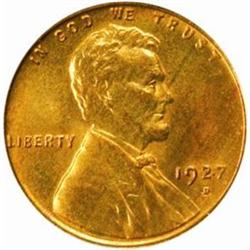 1927-D Lincoln Cent. MS65 RD (PCGS)