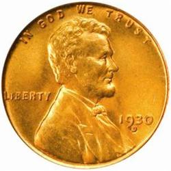 1930-D Lincoln Cent. MS66 RD (PCGS)