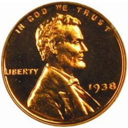 1938 Lincoln Cent. PR66 RD CAM (NGC)