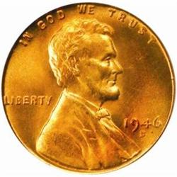 1946-D Lincoln Cent. MS67 RD (PCGS)