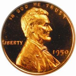 1950 Lincoln Cent. PR65 RD DCAM (PCGS)