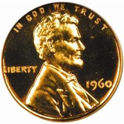 1960 Lincoln Cent. FS-024. Sm/Large Date. PR68RD