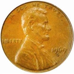 1969-S Lincoln Cent. FS-028. DDO. AU58 (PCGS)