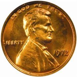 1972 Lincoln Cent. FS-033.3. DDO. MS65 RD (NGC)