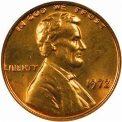1972 Lincoln Cent. DDO. MS64RD (NGC)