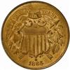 Image 1 : 1865 Two-Cent Piece. MS64 RD (PCGS)