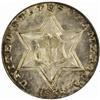 Image 1 : 1858 Silver Three-Cent Piece. MS64 (PCGS)