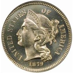 1879 5C Three-Cent Piece. PR67 (PCGS)