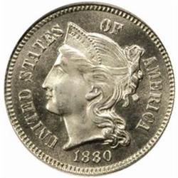 1880 5C Three-Cent Piece. PR66 (PCGS)