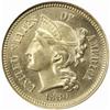 Image 1 : 1880 5C Three-Cent Piece. MS65 (NGC)