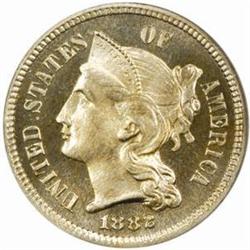 1882 5C Three-Cent Piece. PR67 CAM (PCGS)