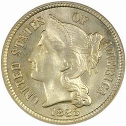 1882 5C Three-Cent Piece. MS65 (PCGS)