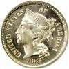 Image 1 : 1885 5C Three-Cent Piece. PR66 (NGC) CAC