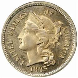 1885 5C Three-Cent Piece. PR65 (PCGS)