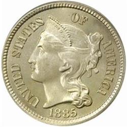 1885 5C Three-Cent Piece. PR65 (PCGS)