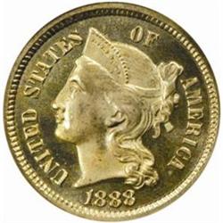 1888 5C Three-Cent Piece. PR65 (NGC)