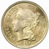 Image 1 : 1889 5C Three-Cent Piece. MS65 (PCGS)
