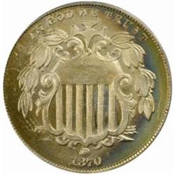 1870 Shield 5C. PR66 (PCGS)