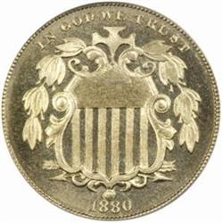 1880 Shield 5C. PR67 CAM (PCGS)
