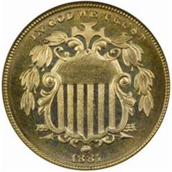 1881 Shield 5C. PR67 (NGC)