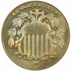 1883 Shield 5C. PR66 (PCGS)