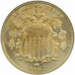 1883 Shield 5C. PR63 (NGC)